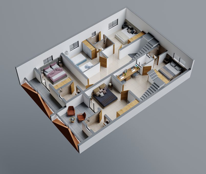 Vaastu Residnacey FF section view